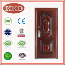 Residencial puerta de acero antirrobo KKD-337 para Egipto